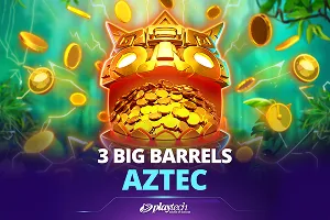 Playtech : 3 Big Barrels Aztec - STONEBET88